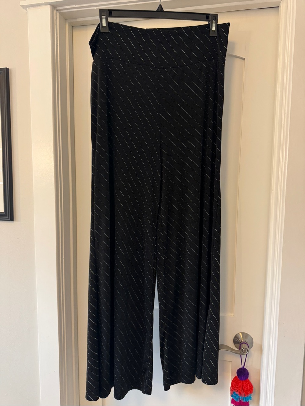 Wide Leg Black Palazzo Pants